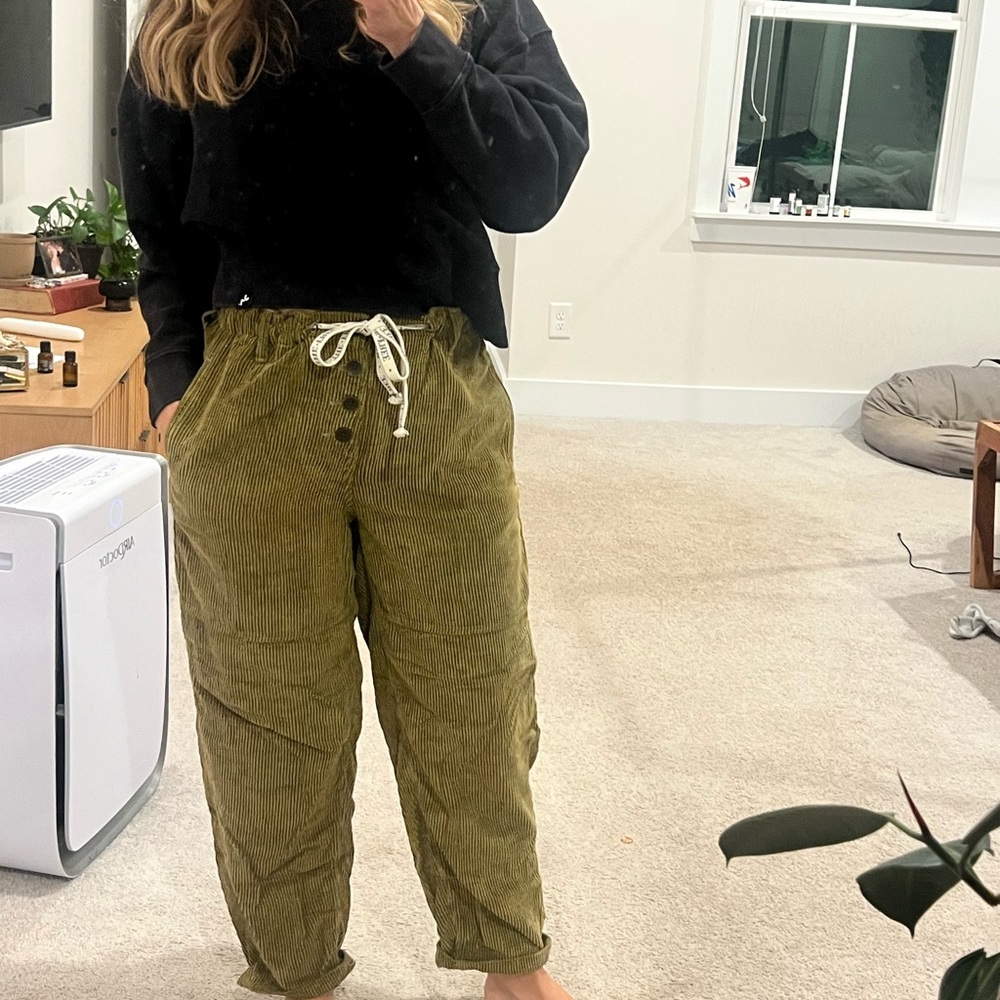 We The Free Olive Corduroy Joggers